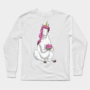 Unicorn Birthday Cake Long Sleeve T-Shirt